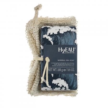 Luxury mineral sea soap and soap saver bag