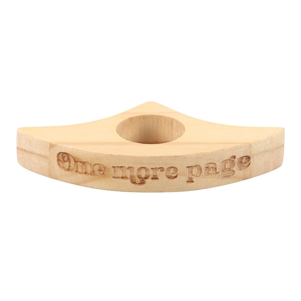 Book worm wooden page holder
