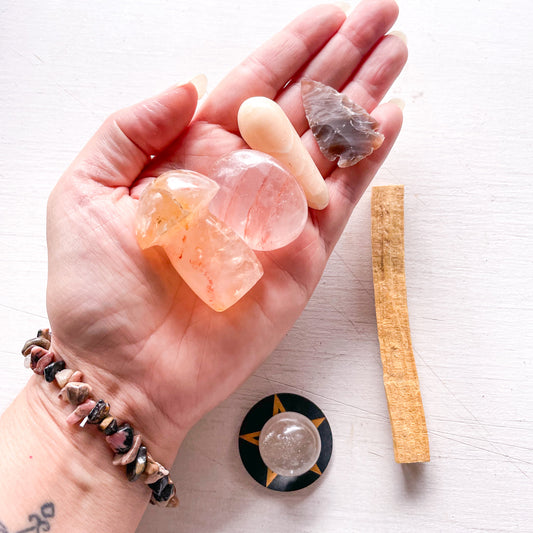 Witchy joy & protection crystal set