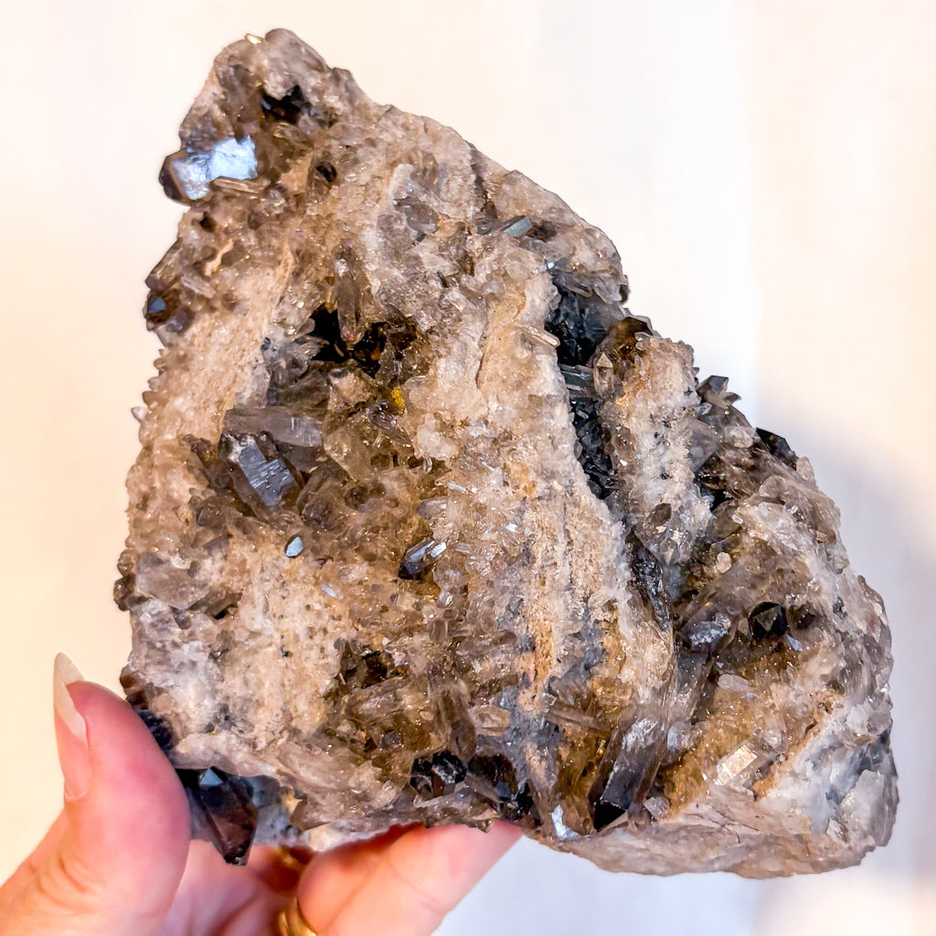 Smoky quartz crystal cluster 800g