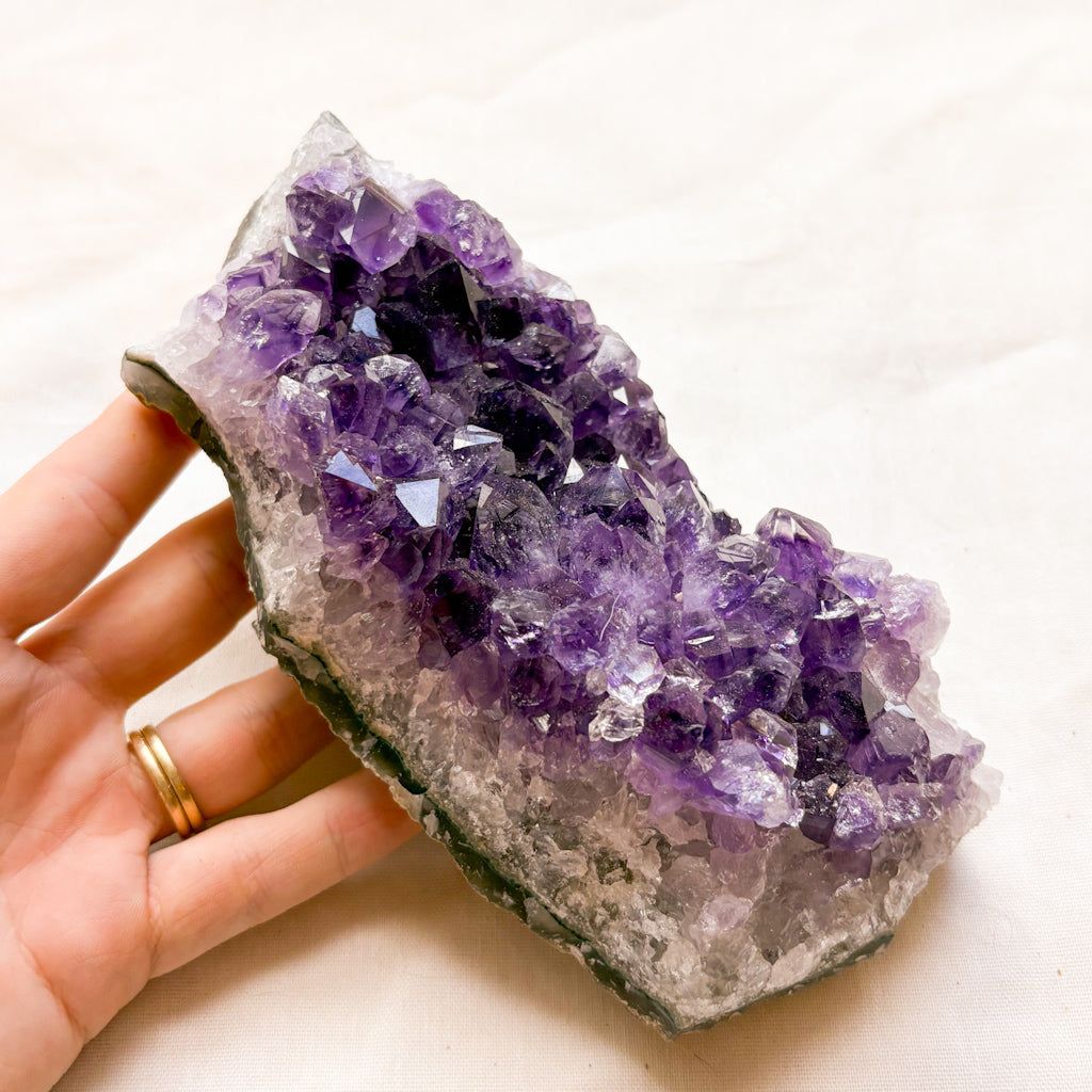 Amethyst A grade crystal cluster 800g