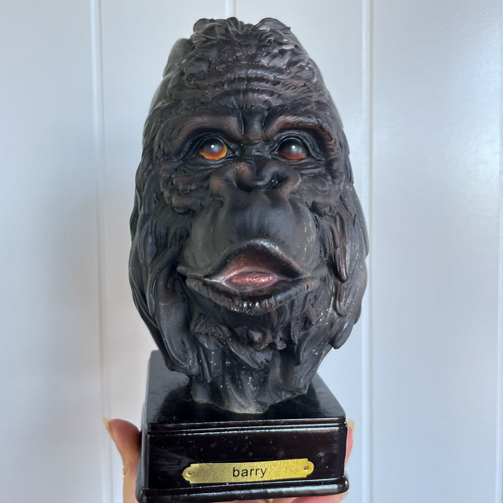 Antique collector gorilla statue