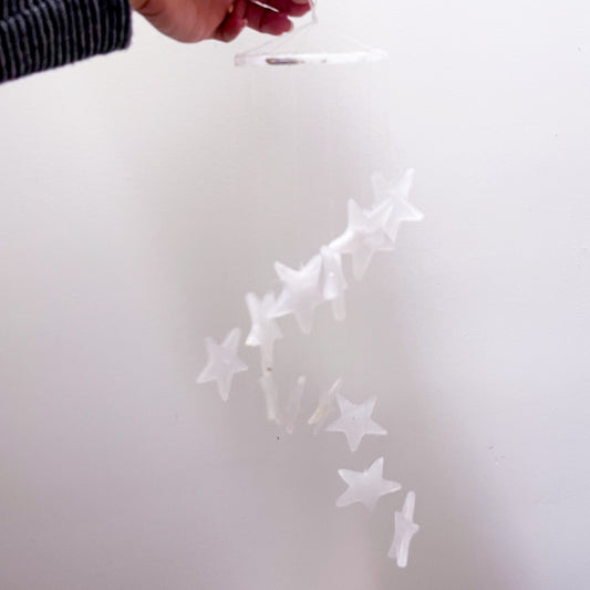 ONYX crystal stars hanging garland wind chime