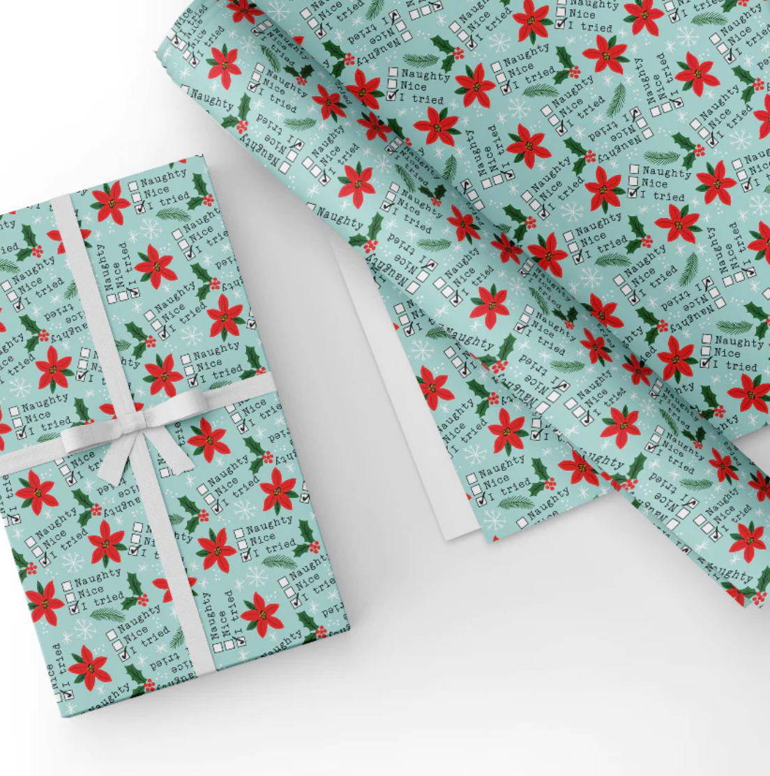 Cheeky xmas wrapping paper or gift wrapping service