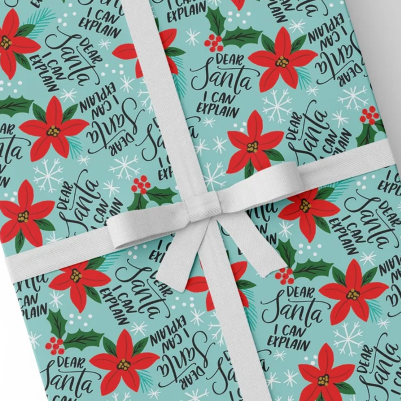 Cheeky xmas wrapping paper or gift wrapping service