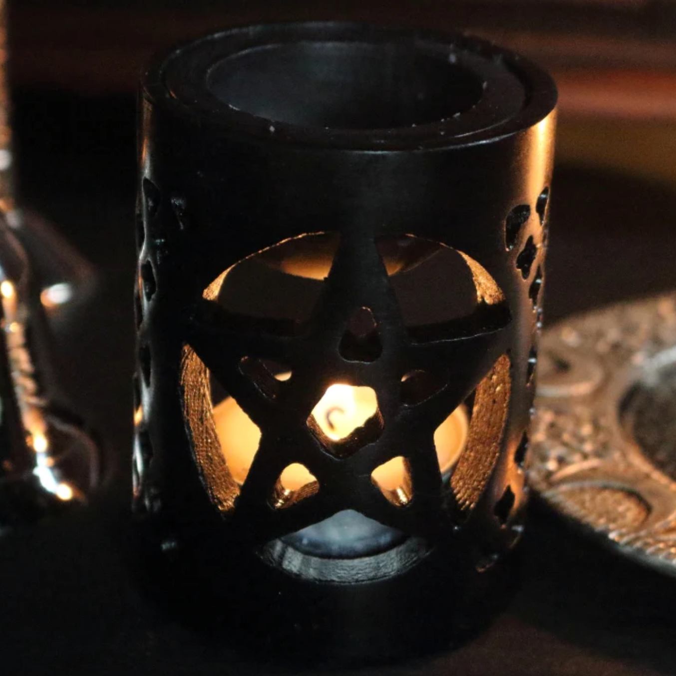 Witch soapstone crystal oil burner