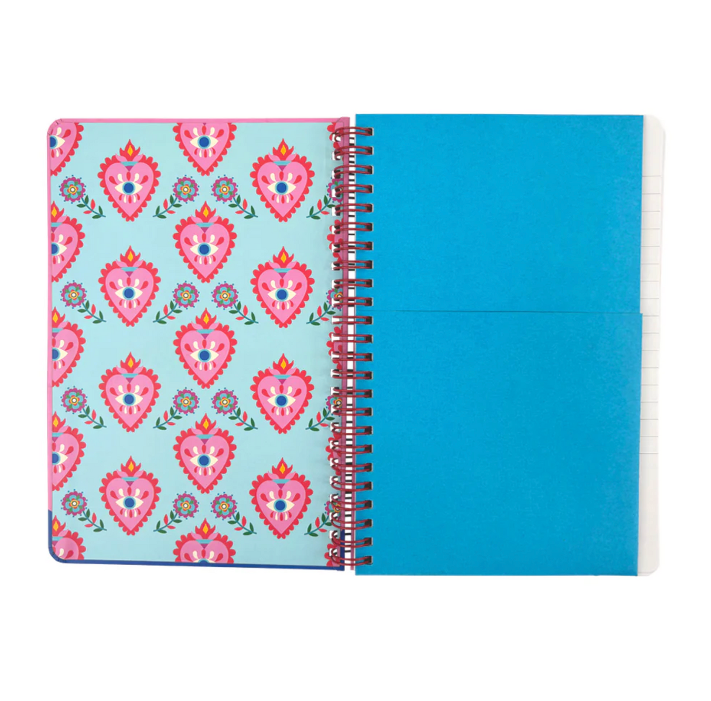 Evil eye heart note book with pen