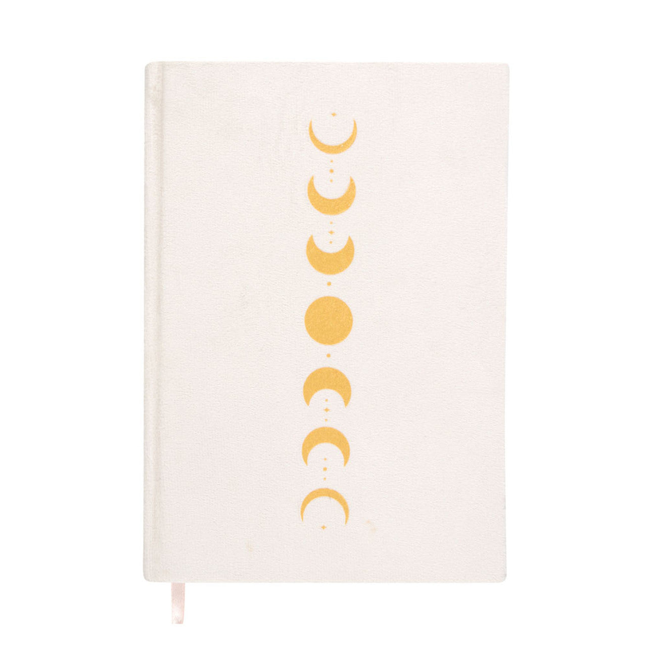 Gold moon / cream velvet notebook journal A5