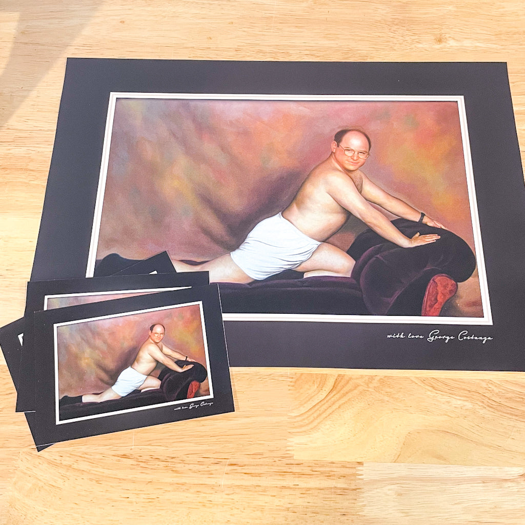 Seinfeld's The package George Costanza poster print