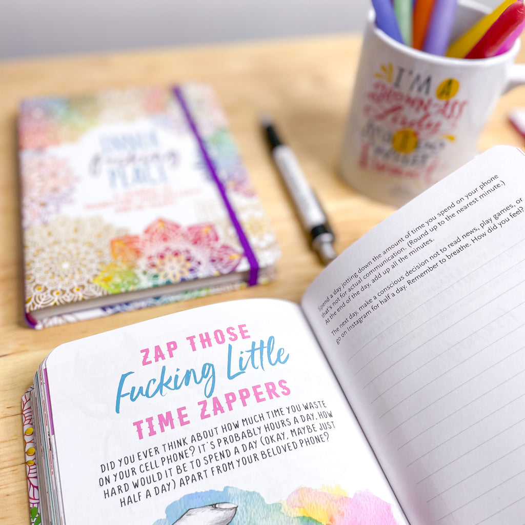 Hard cover inner f*cking peace journal