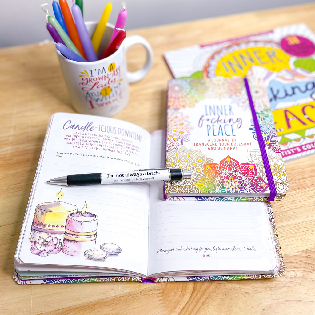 Hard cover inner f*cking peace journal