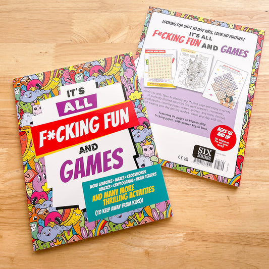 F*cking fun colouring puzzle games book