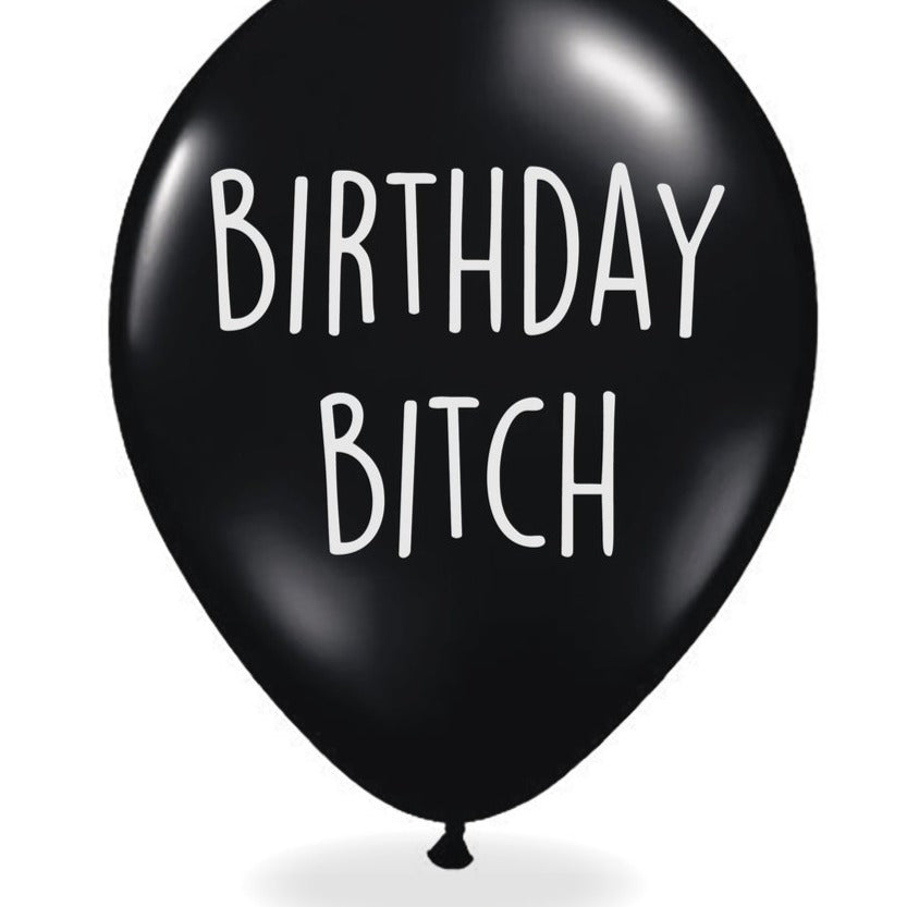 Naughty insult birthday greeting balloon / abusive balloon - 5 pack