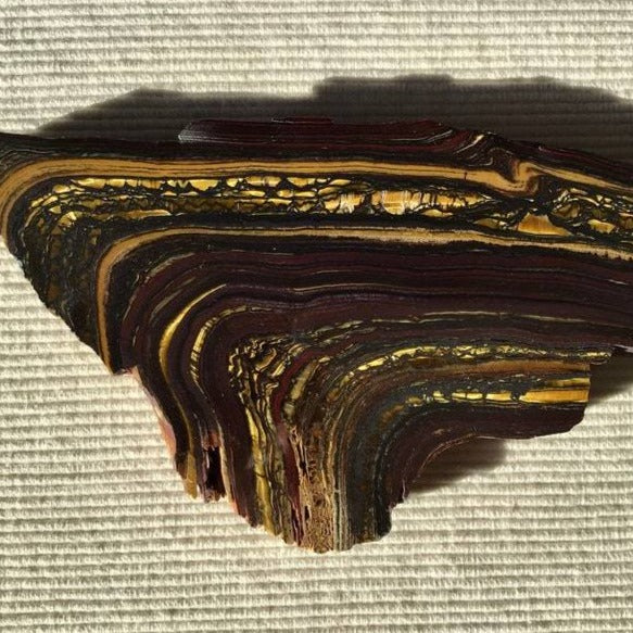 Tigers eye / tiger iron crystal slab L-XL
