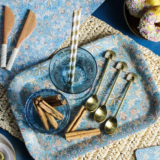 Blue folk dreams tray