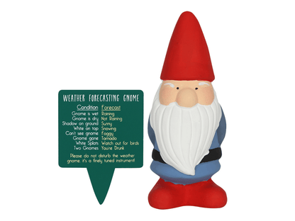 Weather forecaster garden gnome