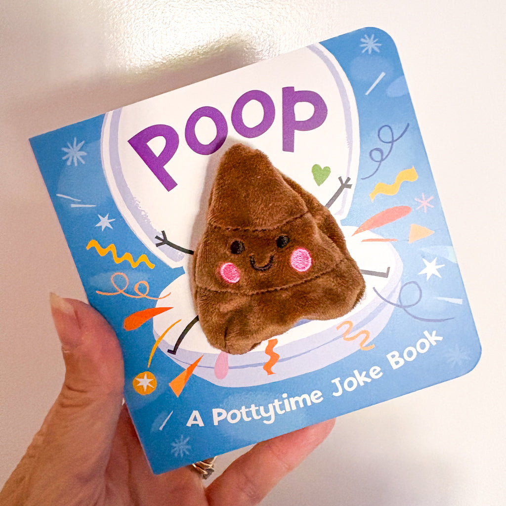 Poop finger puppet novelty book