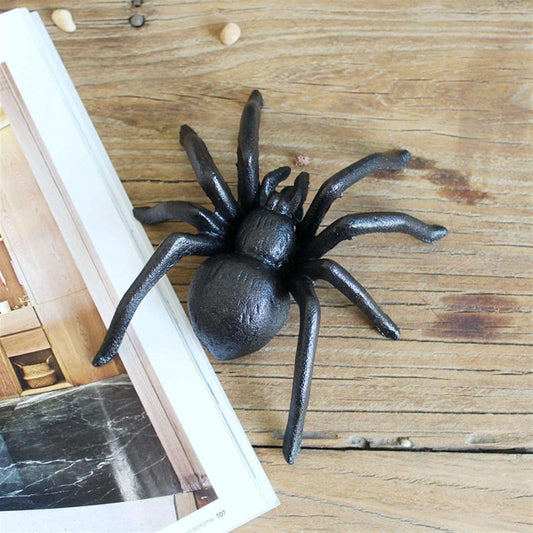 Cast iron spider statue - huntsman giant spider