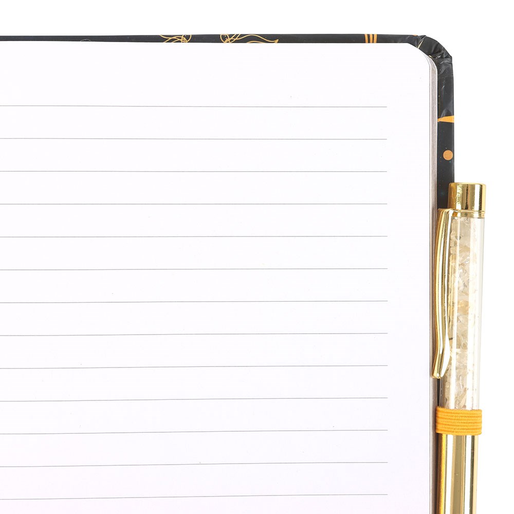 Magic sparkle journal with citrine pen