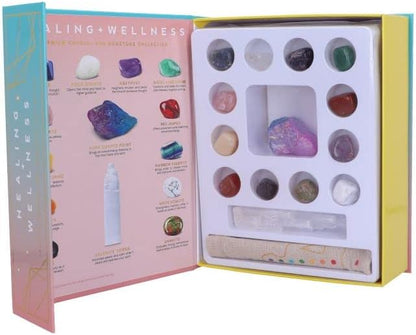 Boxed crystal healing set