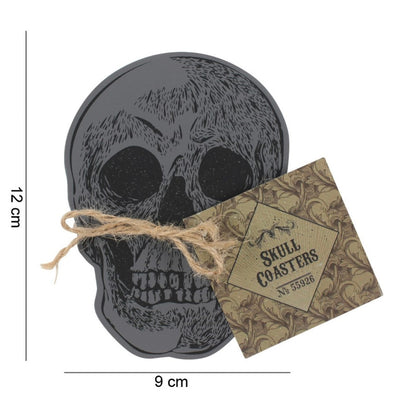 Skull coaster set 4