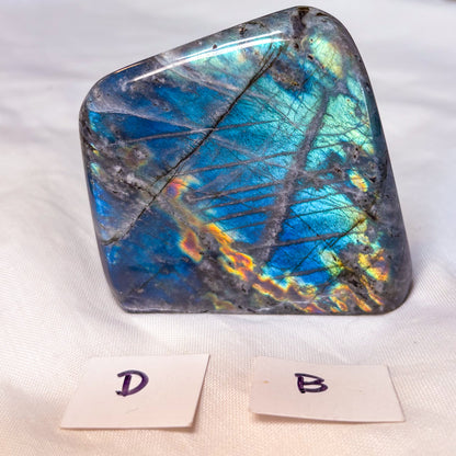 Labradorite crystal high quality flash carved freeform statue