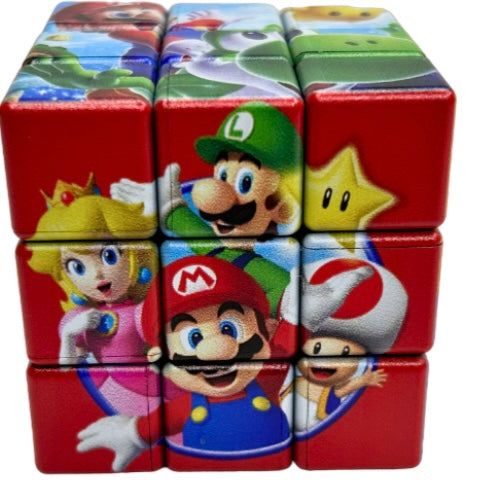 Super Mario Bros rubix cube puzzle game