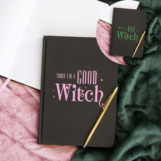 Wicked Good / bad witch notebook journal
