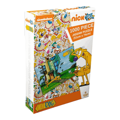 Catdog TV cartoon puzzle game