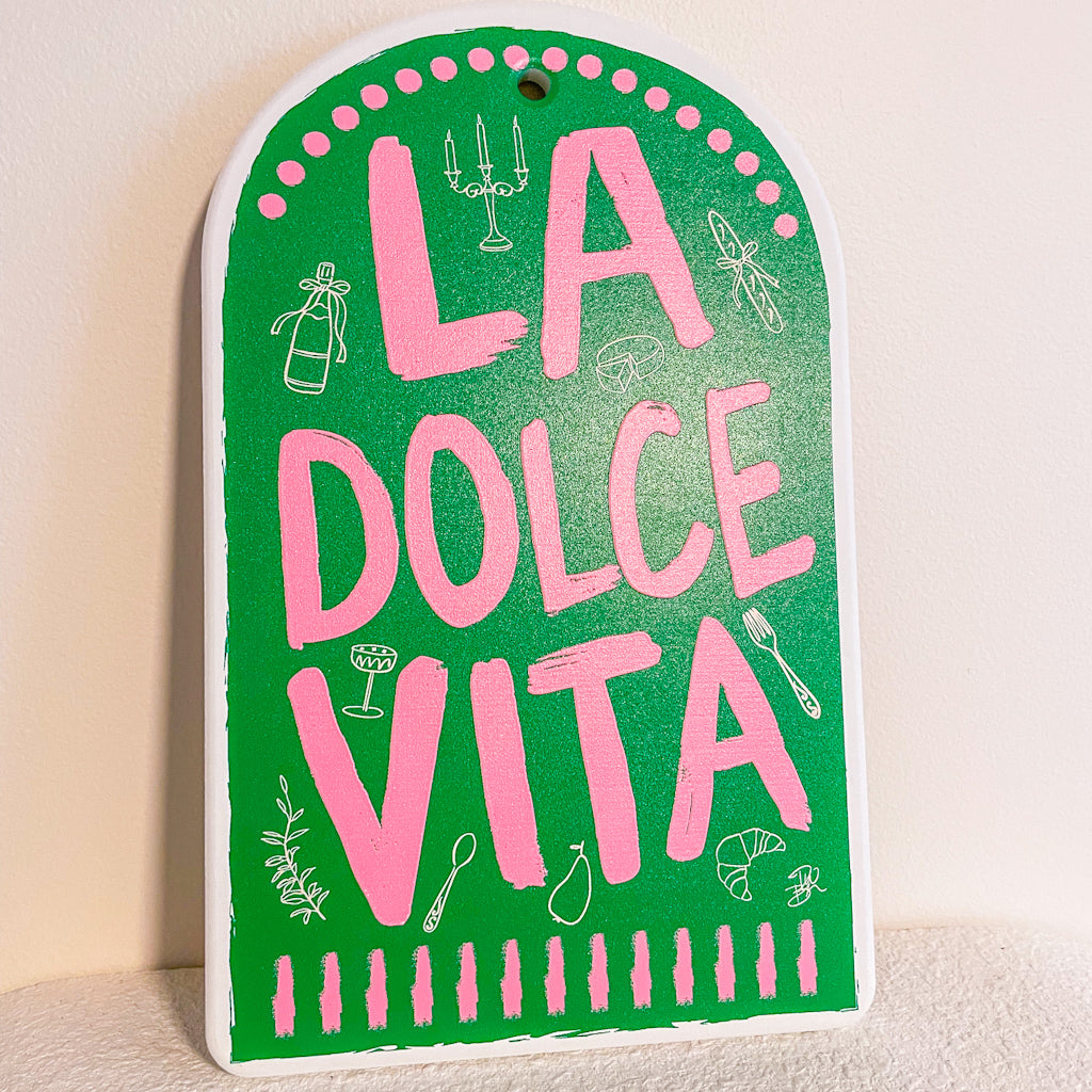 The sweet life / La dolce vita trivet or apron