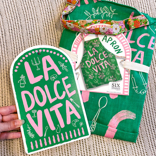 The sweet life / La dolce vita trivet or apron