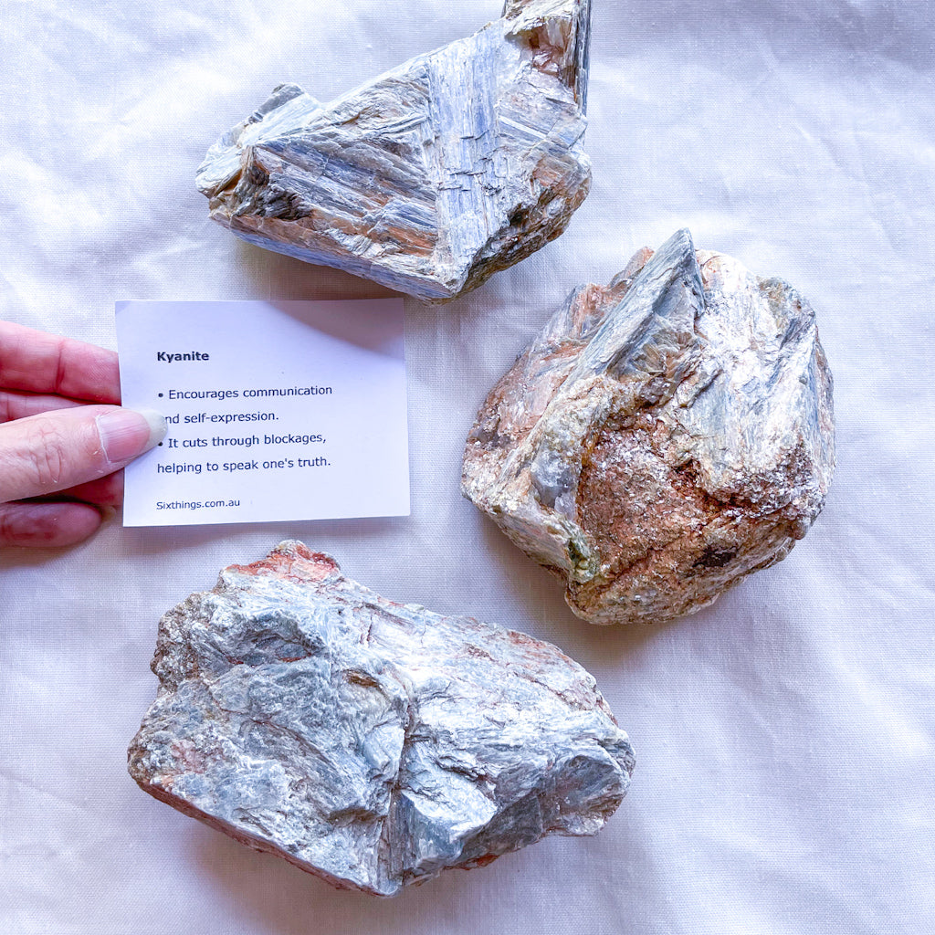 Kyanite crystal rough chunk stone