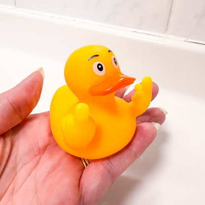 Fuk u rude finger duck off bath toy