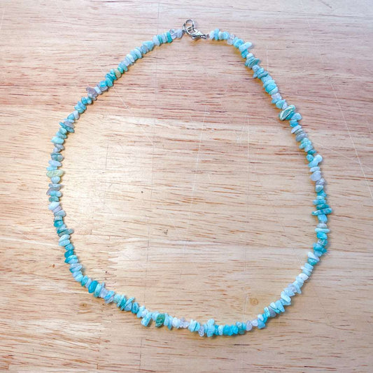 Amazonite crystal chip bracelet