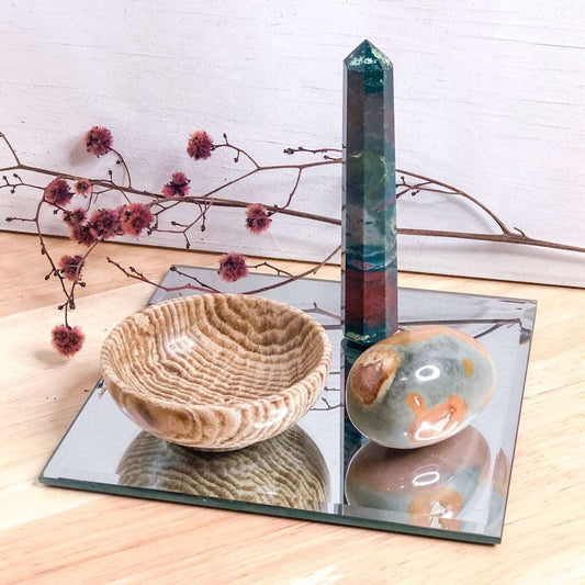 Crystal box - stress relief / grounding crystal pack - 3 crystal set