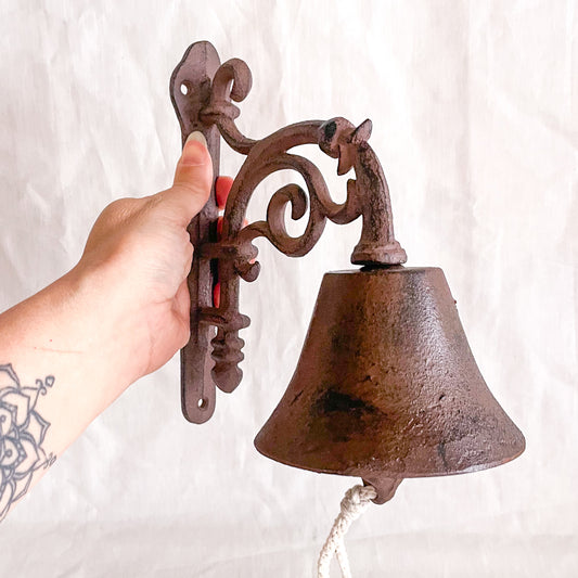 Cast iron vintage door bell wall hanging