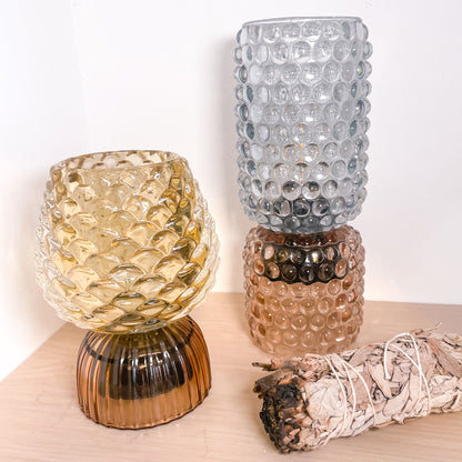 Cordless retro LED glass lamp
