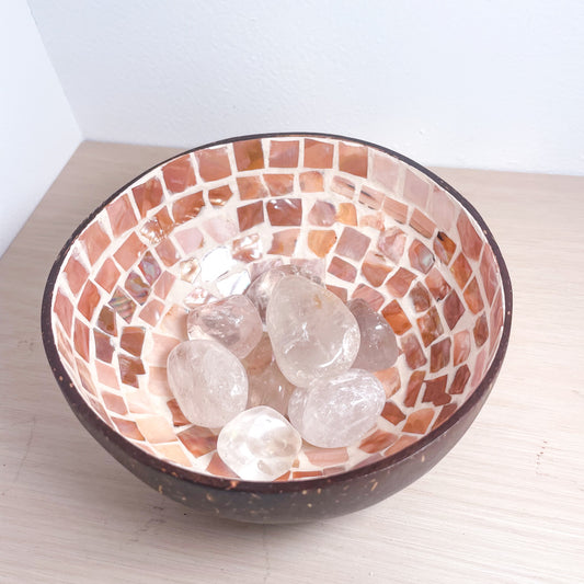 Capiz shell coconut bowl