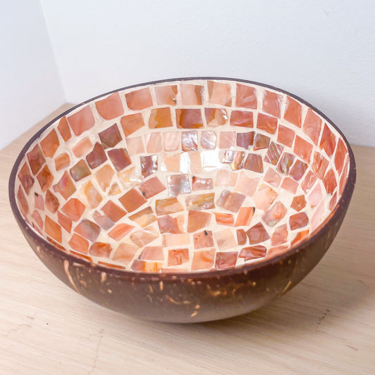 Capiz shell coconut bowl