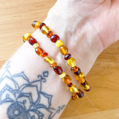 Baltic Amber Baby Necklace or Unisex Bracelet