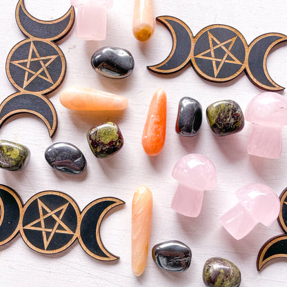 Witchy anxiety protection crystal pack - crystal set of 5