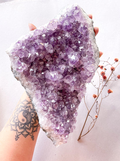 Amethyst crystal cluster XL display specimen 2kg