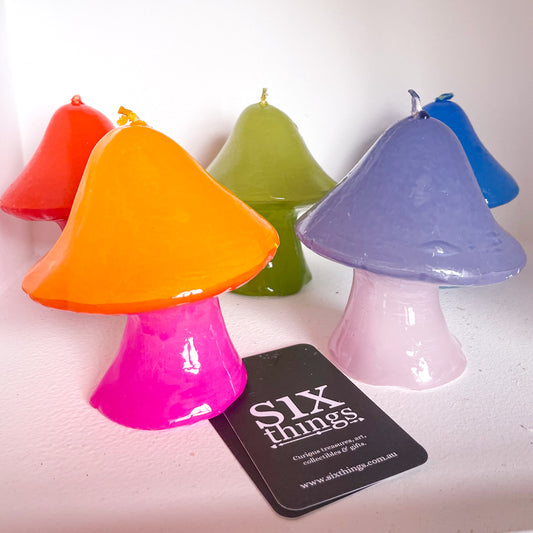 Mushroom candle