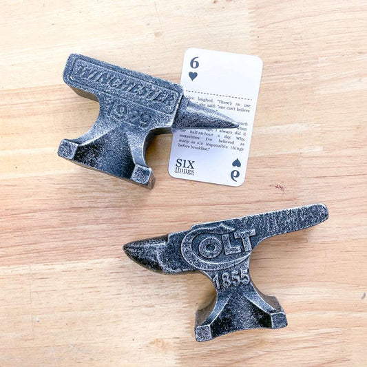 Cast iron Anvil vintage statue paper weight