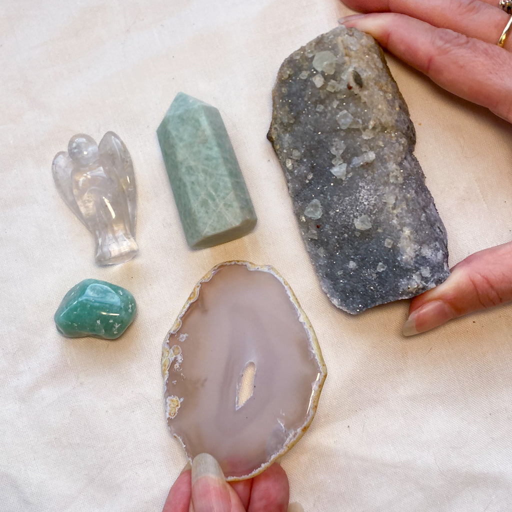 Angelic balance crystal set of 5