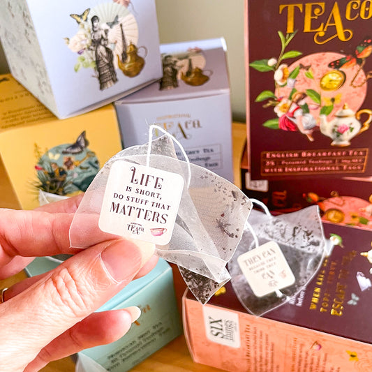 Good vibes pyramid tea bag gift box