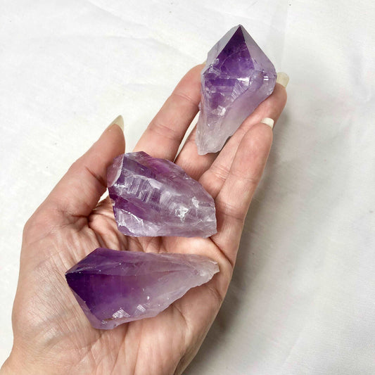 Amethyst dragon tooth Crystal point natural raw stone