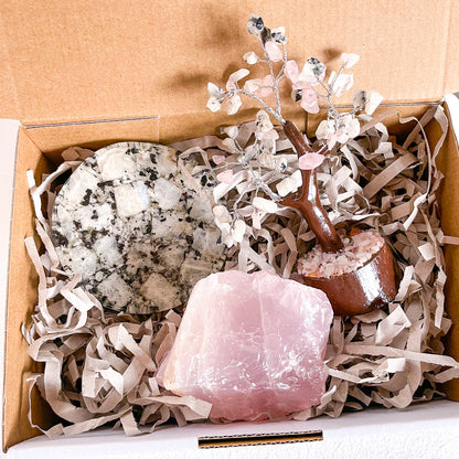 Blissful bedroom styling crystal gift box