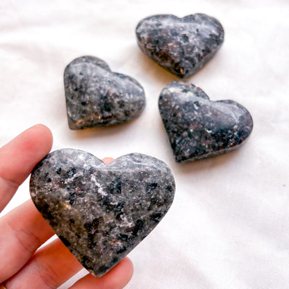 Yooperlite crystal heart