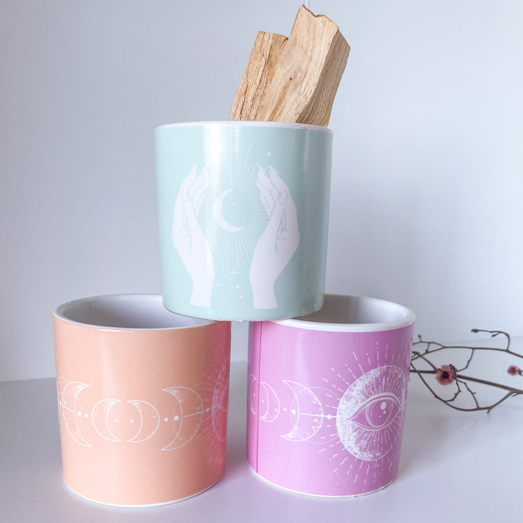 Moon mystic mini pot planter